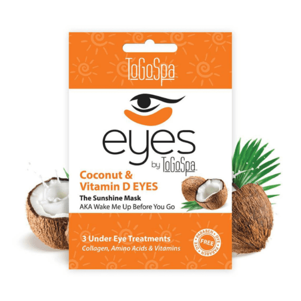 coconut and vitamin d brightening under eye masks