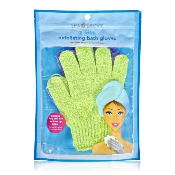 exfoliating bath gloves
